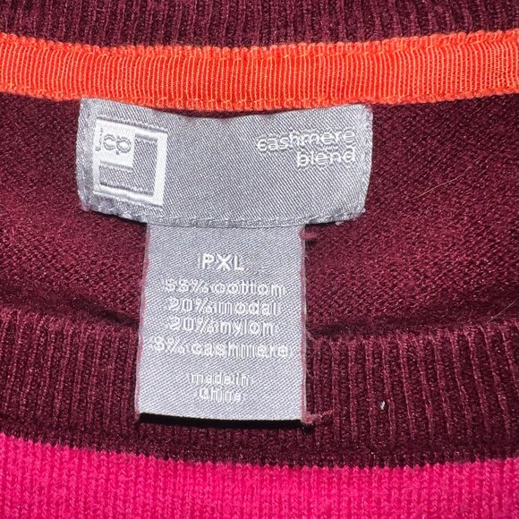 Modern Woman’s JCPenny Cashmere Stripe Sweater - Picture 5 of 8